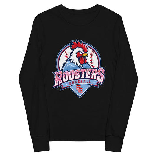 Performance | Youth Long Sleeve T-Shirt | Rooster Nation | Emblem Logo
