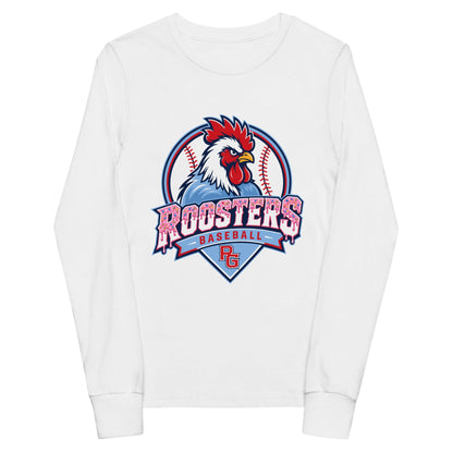 Performance | Youth Long Sleeve T-Shirt | Rooster Nation | Emblem Logo