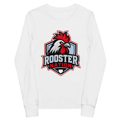 Performance | Youth Long Sleeve T-Shirt | Rooster Nation | Shield Logo