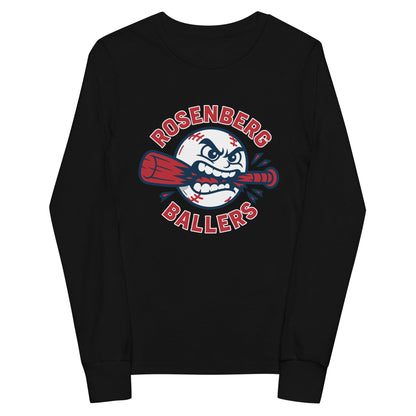 Performance | Youth Long Sleeve T-Shirt | Rosenberg Ballers | Vanguard Logo