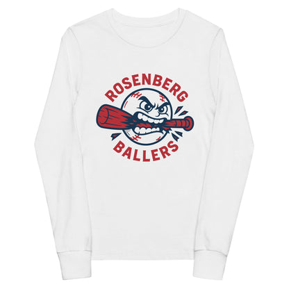 Performance | Youth Long Sleeve T-Shirt | Rosenberg Ballers | Vanguard Logo