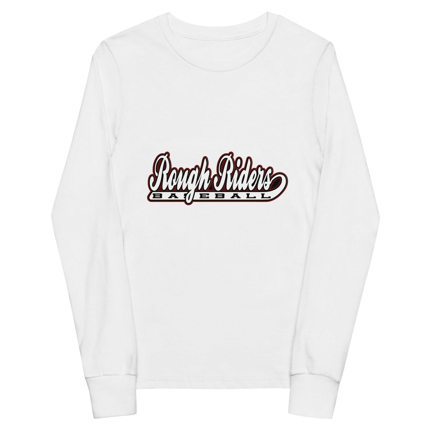 Performance | Youth Long Sleeve T-Shirt | Rough Riders | Baseball Script Logo