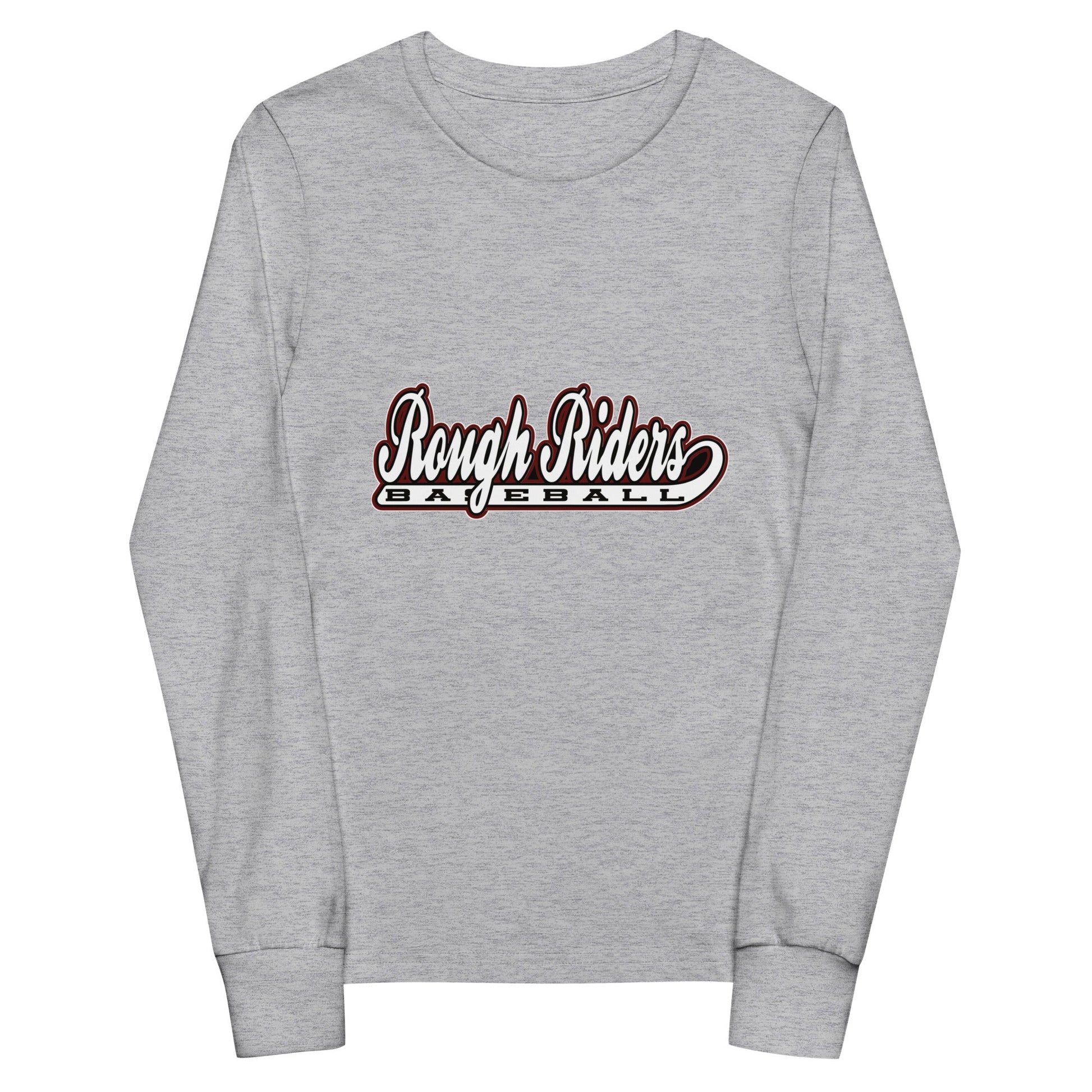 Performance | Youth Long Sleeve T-Shirt | Rough Riders | Baseball Script Logo