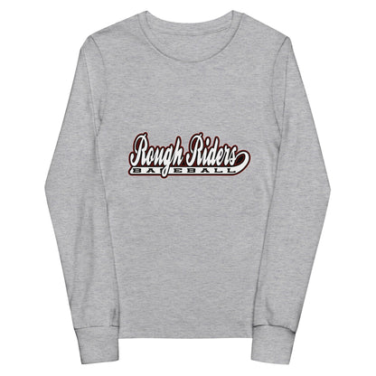 Performance | Youth Long Sleeve T-Shirt | Rough Riders | Baseball Script Logo