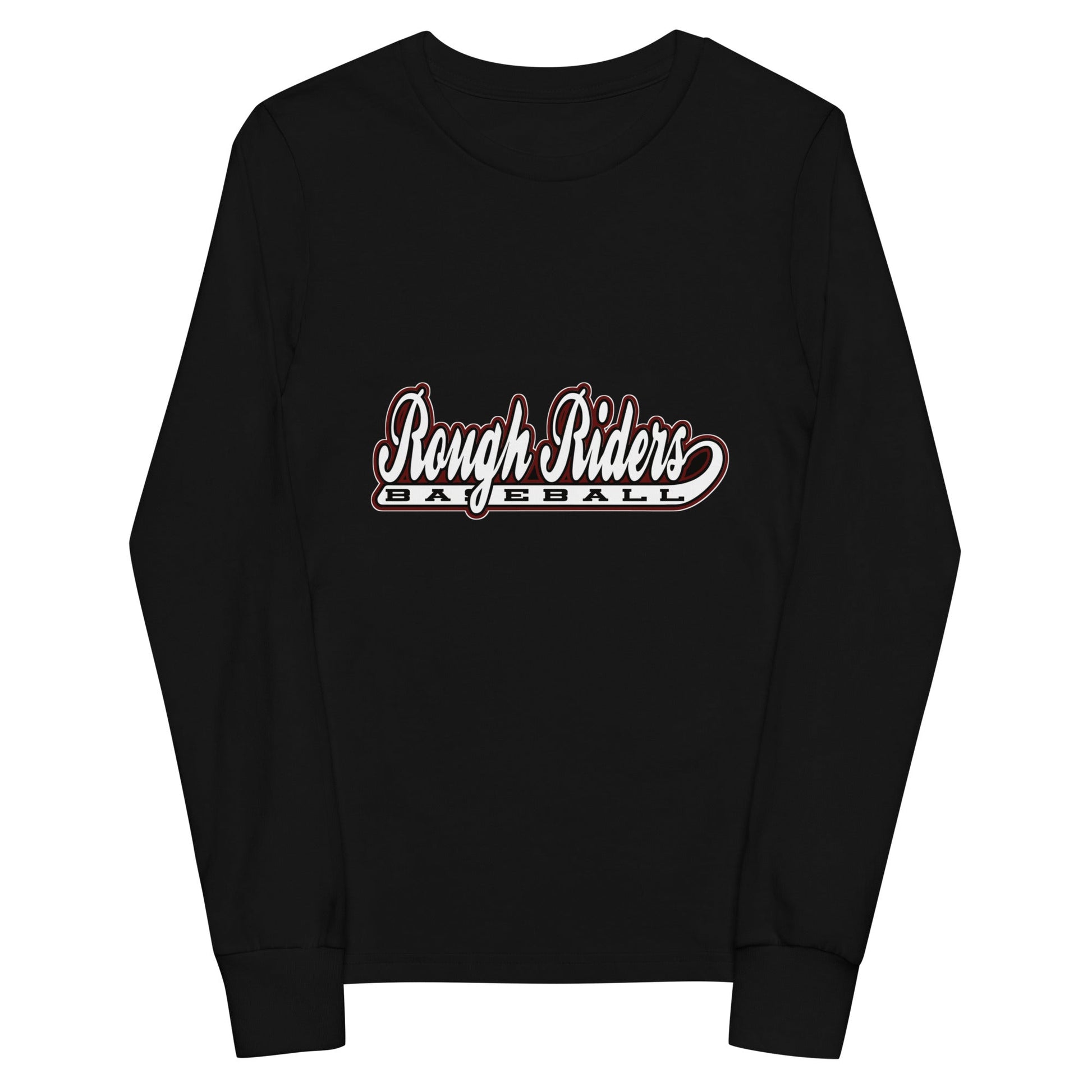 Performance | Youth Long Sleeve T-Shirt | Rough Riders | Baseball Script Logo