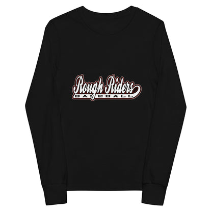 Performance | Youth Long Sleeve T-Shirt | Rough Riders | Baseball Script Logo
