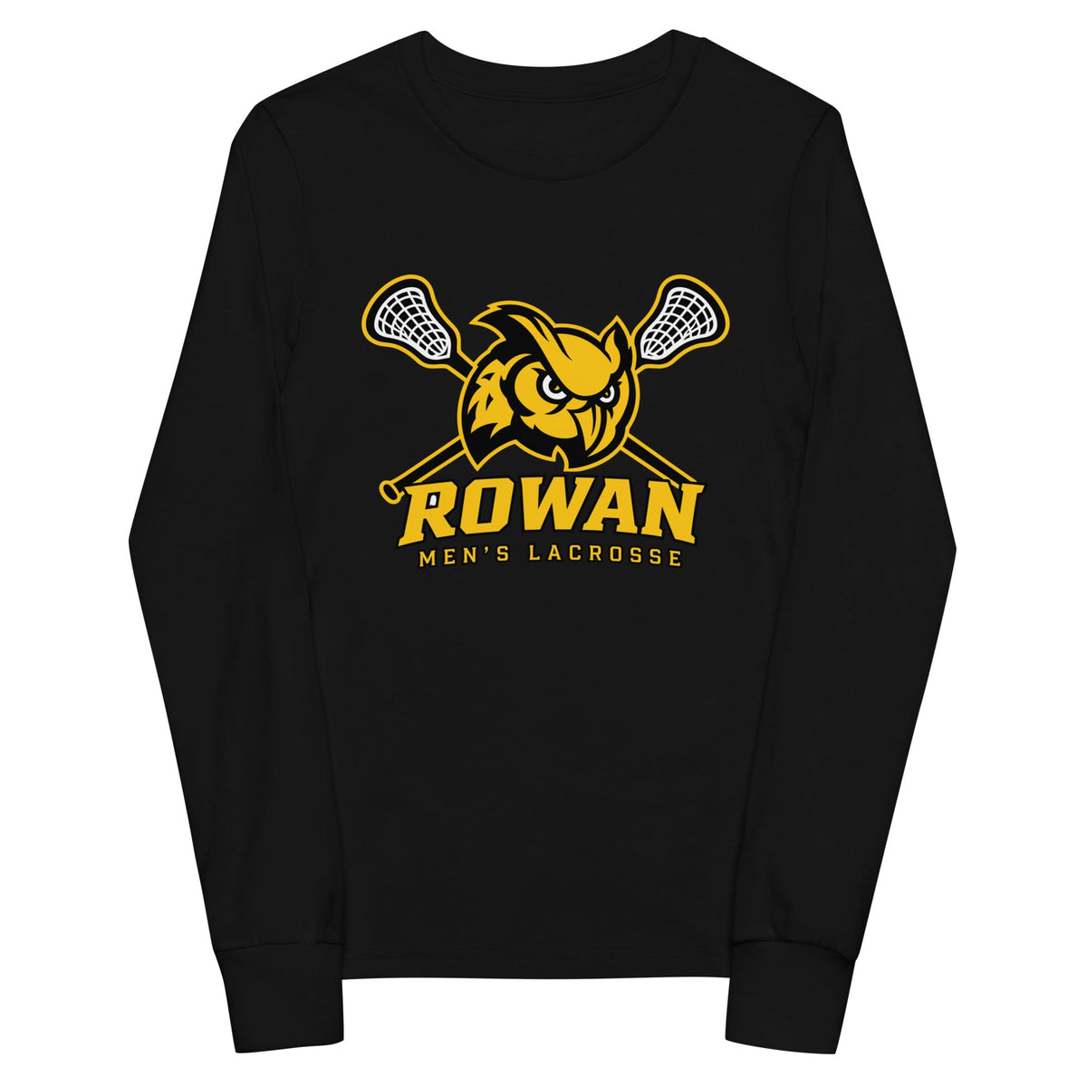 Performance | Youth Long Sleeve T-Shirt | Rowan Men’s Lacrosse | Crest Logo