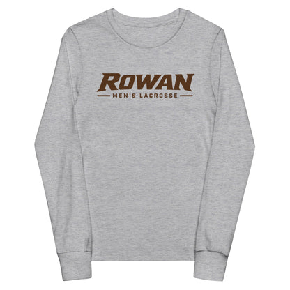 Performance | Youth Long Sleeve T-Shirt | Rowan Men’s Lacrosse | Modern Script Logo