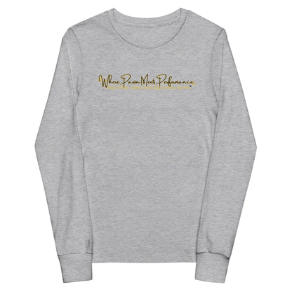 Performance | Youth Long Sleeve T-Shirt | Royal Dance Palace | Alt Logo