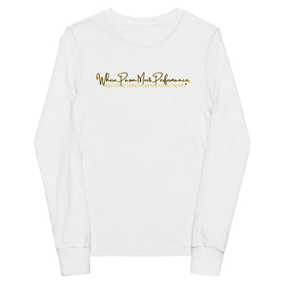 Performance | Youth Long Sleeve T-Shirt | Royal Dance Palace | Alt Logo