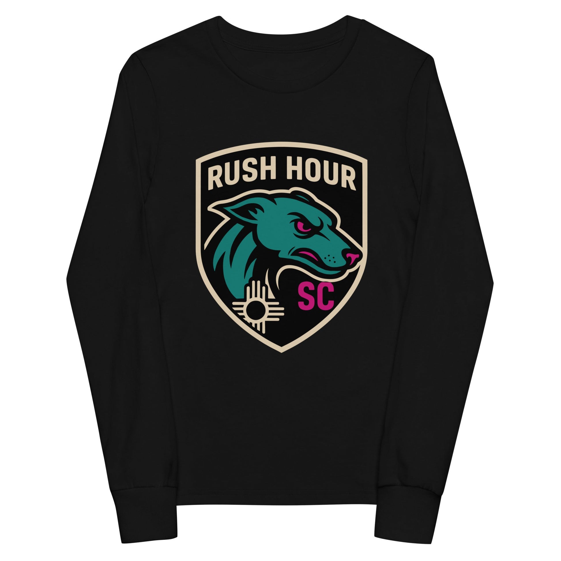 Performance | Youth Long Sleeve T-Shirt | Rush Hour | Badge Logo