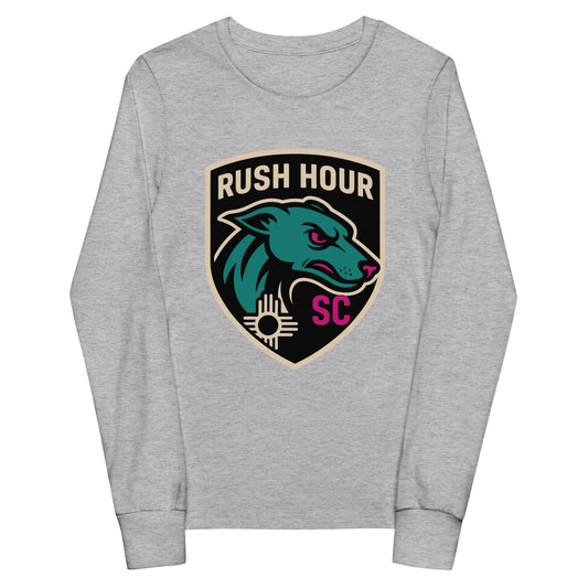 Performance | Youth Long Sleeve T-Shirt | Rush Hour | Badge Logo