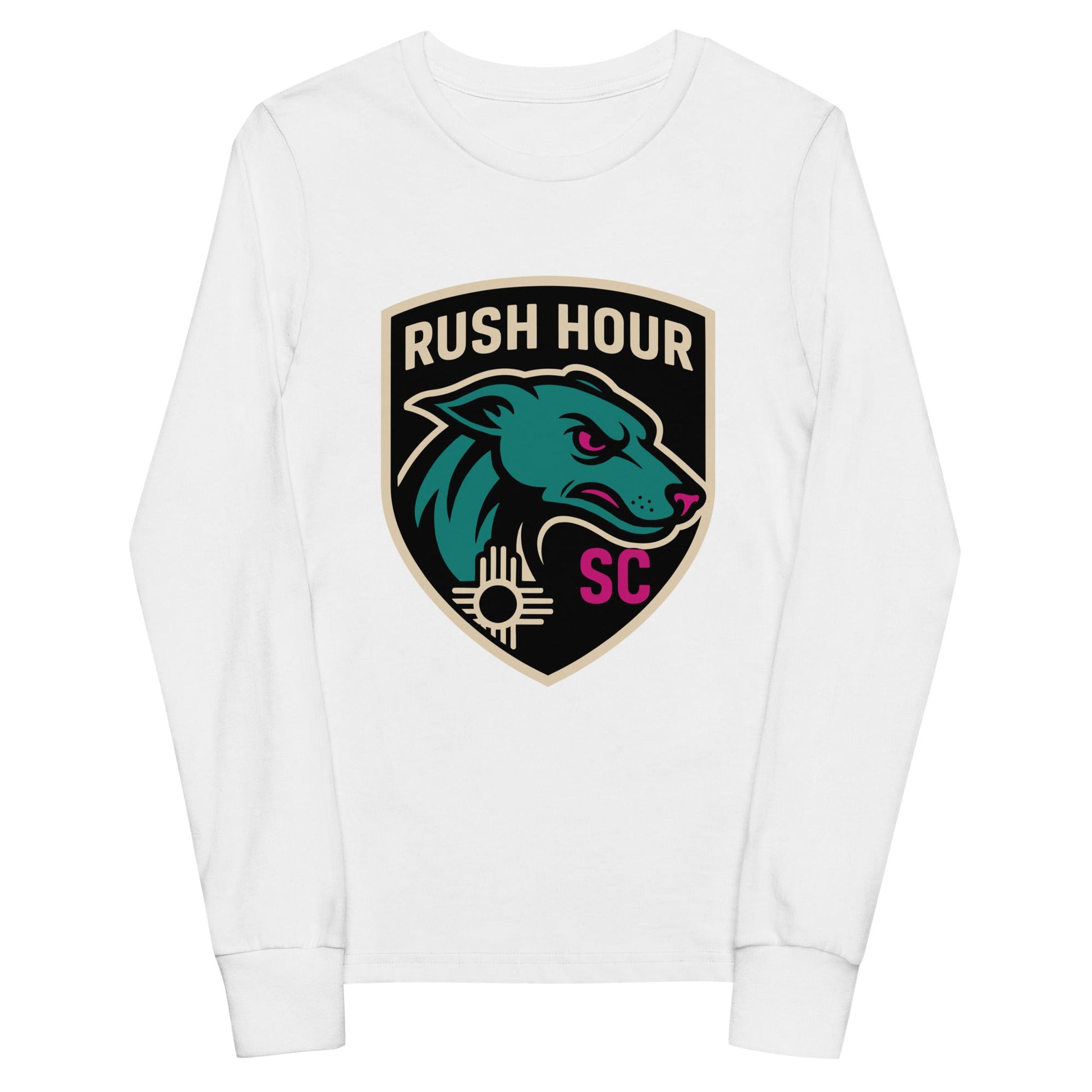 Performance | Youth Long Sleeve T-Shirt | Rush Hour | Badge Logo