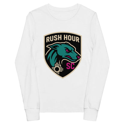 Performance | Youth Long Sleeve T-Shirt | Rush Hour | Badge Logo