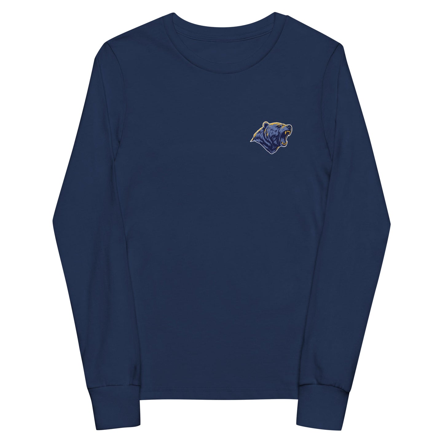Performance | Youth Long Sleeve T-Shirt | Rutherford County Grizzlies Football | Mascot Logo