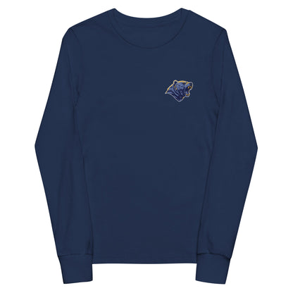 Performance | Youth Long Sleeve T-Shirt | Rutherford County Grizzlies Football | Mascot Logo