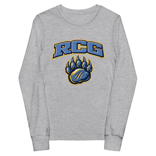 Performance | Youth Long Sleeve T-Shirt | Rutherford County Grizzlies Football | Strike Logo