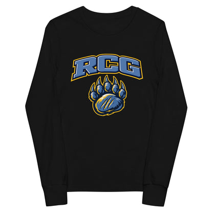 Performance | Youth Long Sleeve T-Shirt | Rutherford County Grizzlies Football | Strike Logo