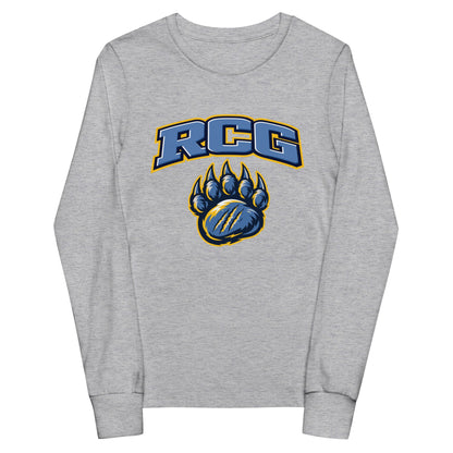 Performance | Youth Long Sleeve T-Shirt | Rutherford County Grizzlies Football | Strike Logo