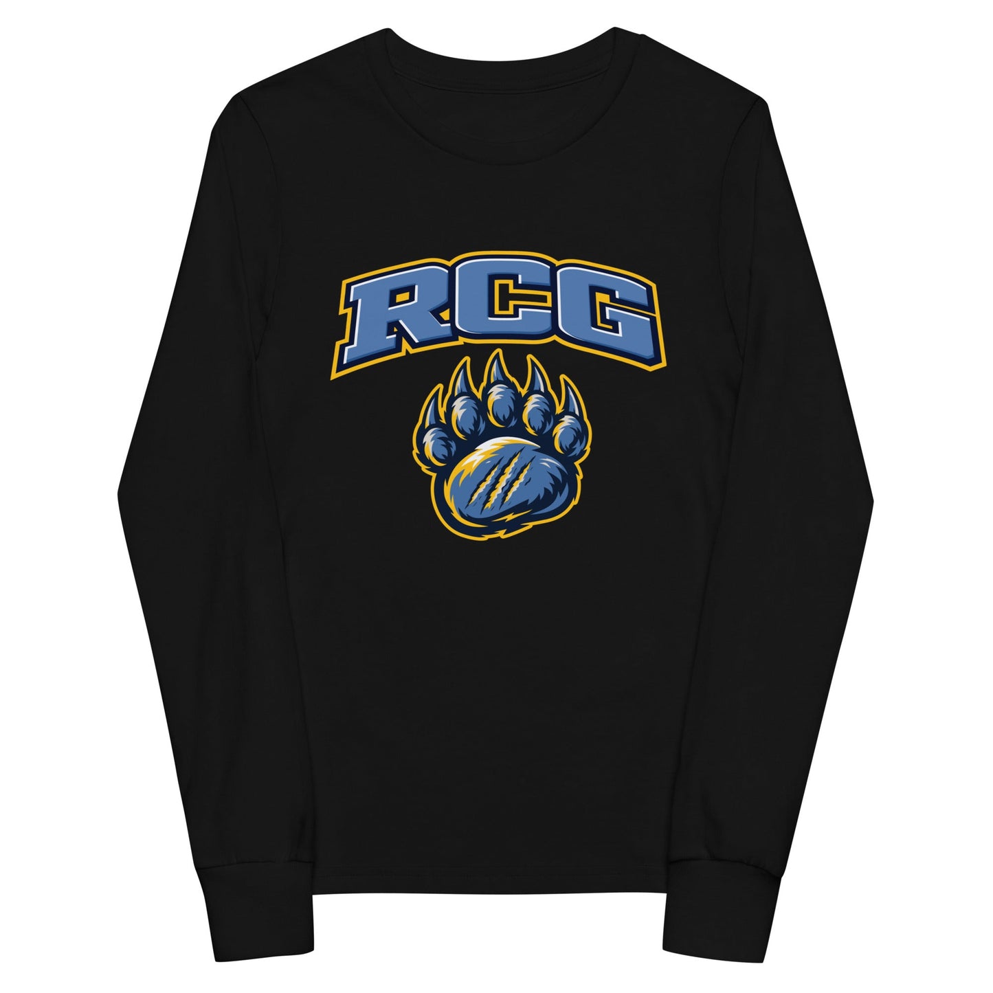 Performance | Youth Long Sleeve T-Shirt | Rutherford County Grizzlies Football | Strike Logo