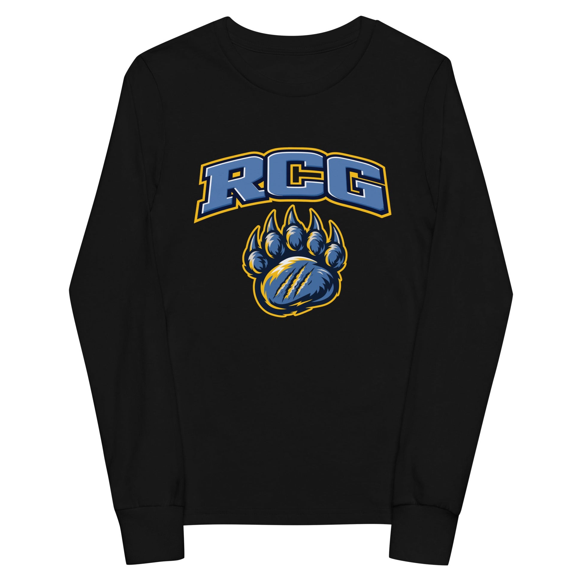 Performance | Youth Long Sleeve T-Shirt | Rutherford County Grizzlies Football | Strike Logo
