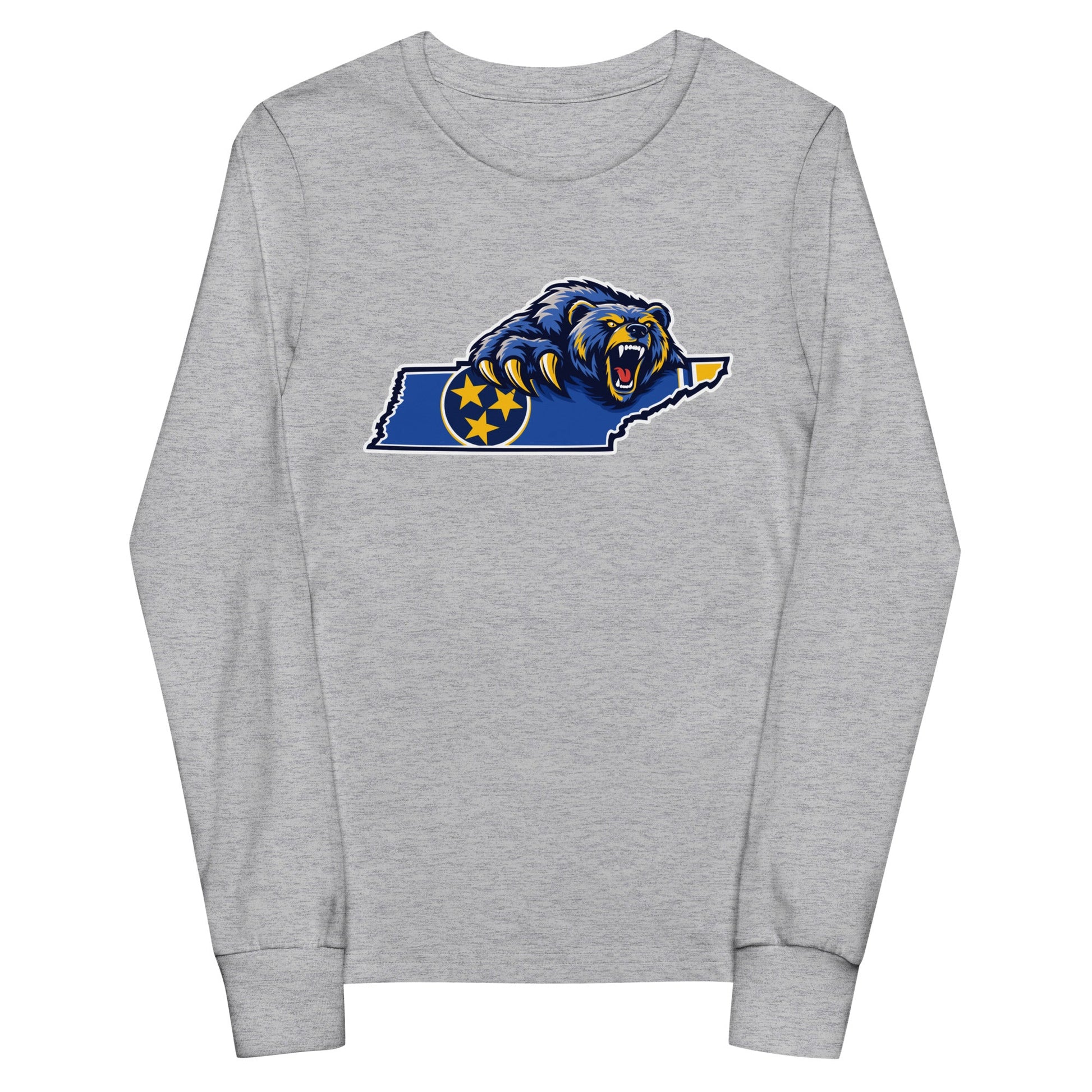 Performance | Youth Long Sleeve T-Shirt | Rutherford County Grizzlies Football | Tennessee Logo