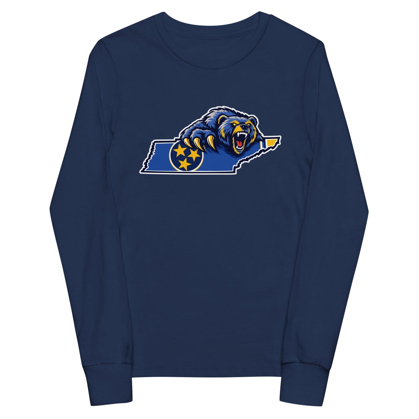 Performance | Youth Long Sleeve T-Shirt | Rutherford County Grizzlies Football | Tennessee Logo