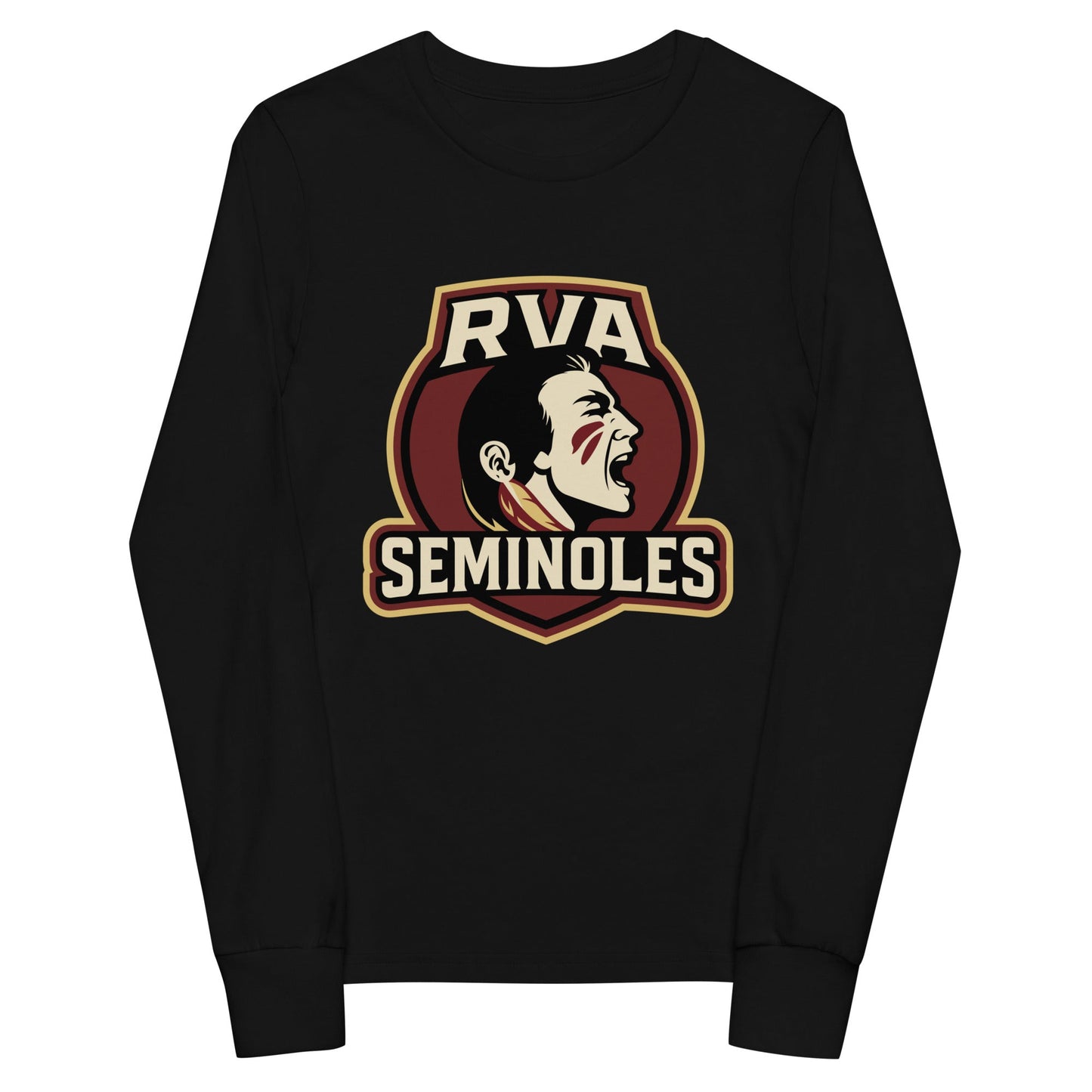 Performance | Youth Long Sleeve T-Shirt | RVA Seminoles | Mascot Logo