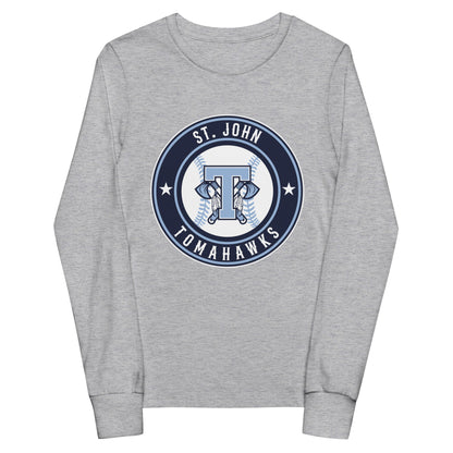 Performance | Youth Long Sleeve T-Shirt | Saint John Tomahawks | Badge Logo