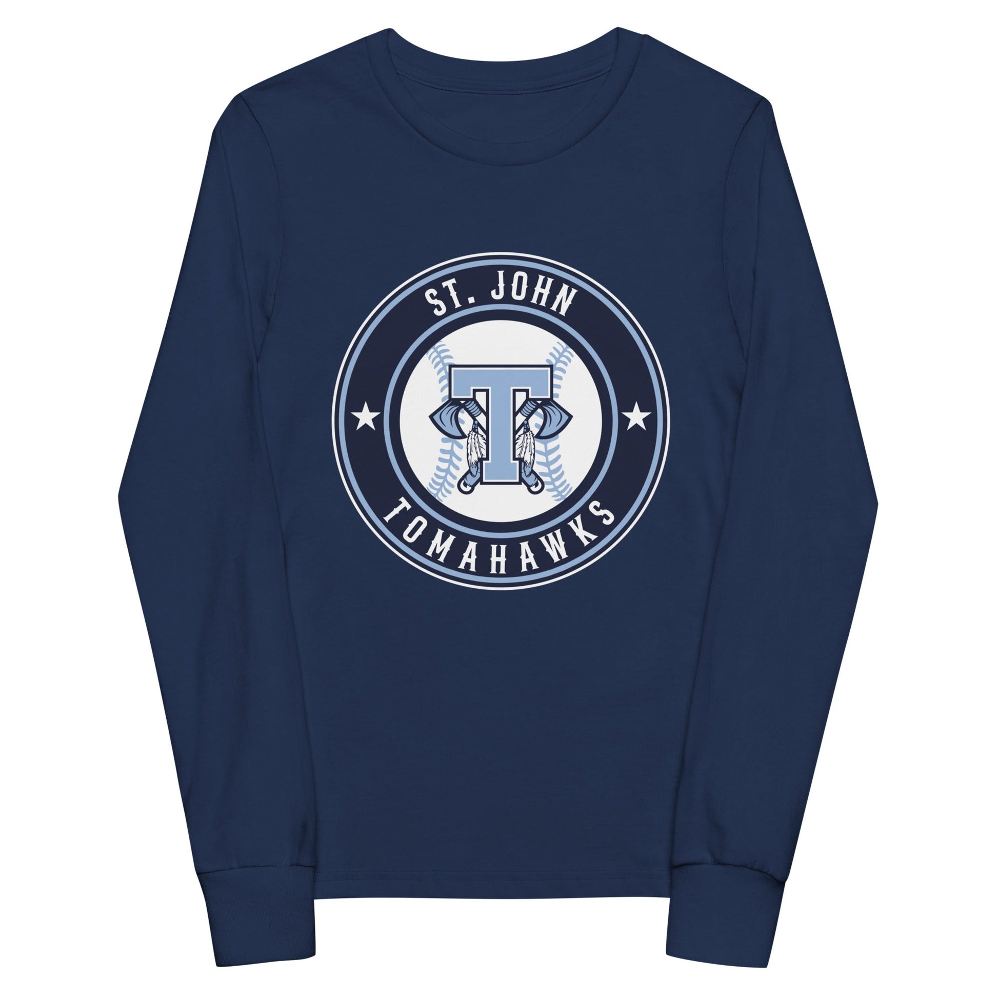 Performance | Youth Long Sleeve T-Shirt | Saint John Tomahawks | Badge Logo