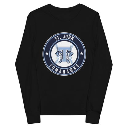 Performance | Youth Long Sleeve T-Shirt | Saint John Tomahawks | Badge Logo