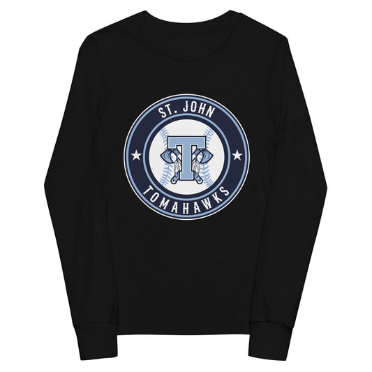 Performance | Youth Long Sleeve T-Shirt | Saint John Tomahawks | Badge Logo
