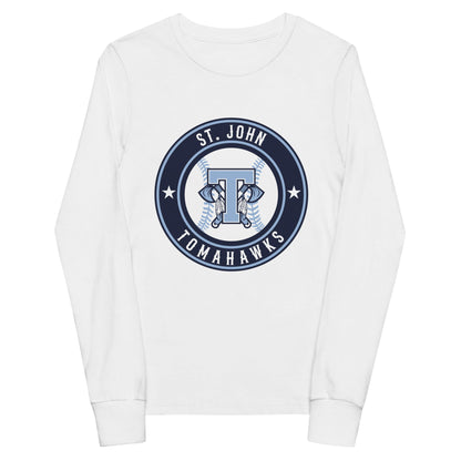 Performance | Youth Long Sleeve T-Shirt | Saint John Tomahawks | Badge Logo
