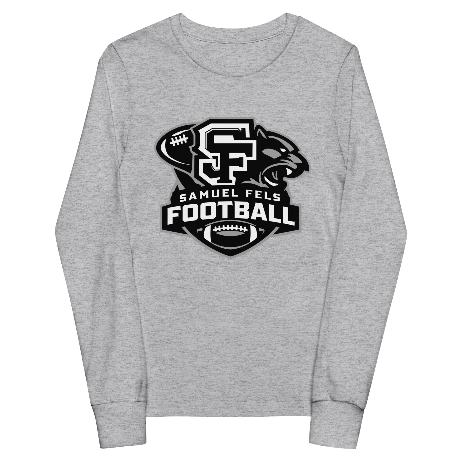 Performance | Youth Long Sleeve T-Shirt | Samuel Fels Football | Crest Logo