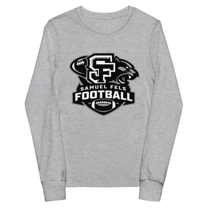Performance | Youth Long Sleeve T-Shirt | Samuel Fels Football | Crest Logo