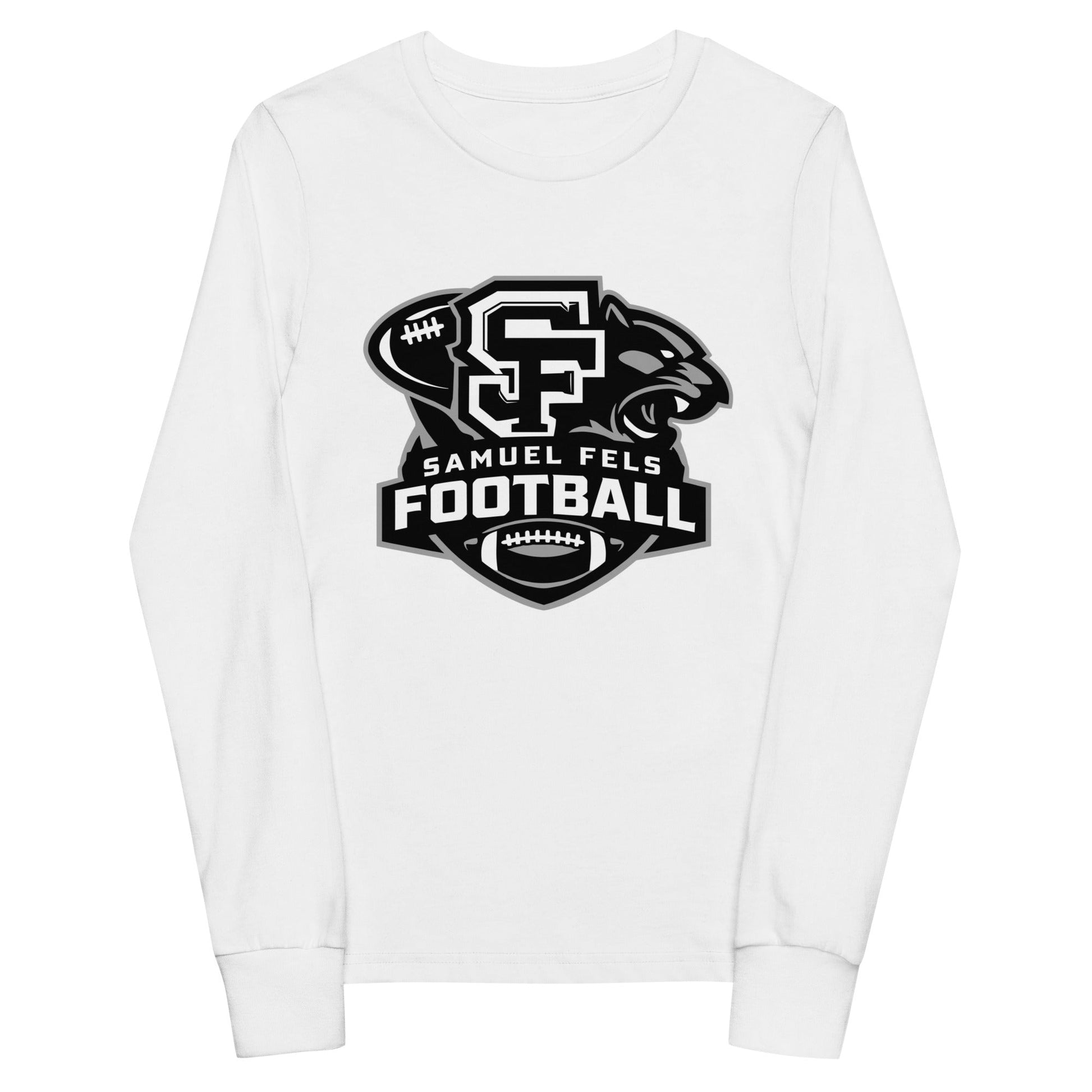 Performance | Youth Long Sleeve T-Shirt | Samuel Fels Football | Crest Logo