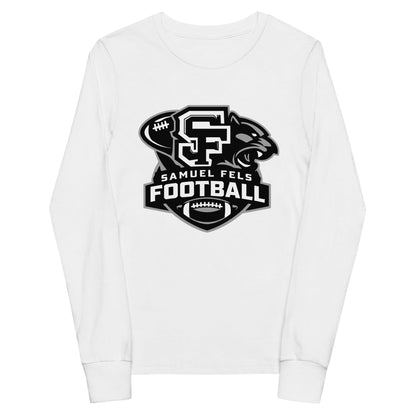 Performance | Youth Long Sleeve T-Shirt | Samuel Fels Football | Crest Logo