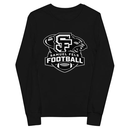 Performance | Youth Long Sleeve T-Shirt | Samuel Fels Football | Crest Logo