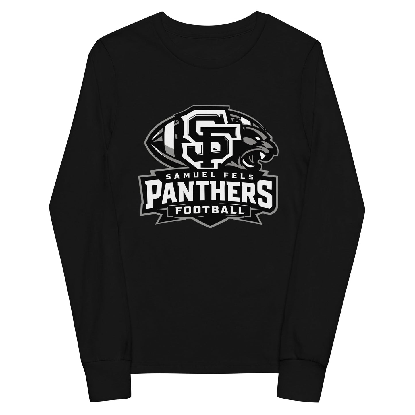 Performance | Youth Long Sleeve T-Shirt | Samuel Fels Football | Emblem Logo