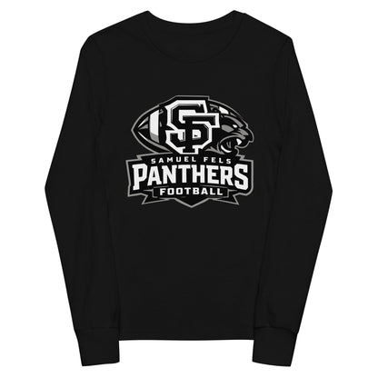 Performance | Youth Long Sleeve T-Shirt | Samuel Fels Football | Emblem Logo
