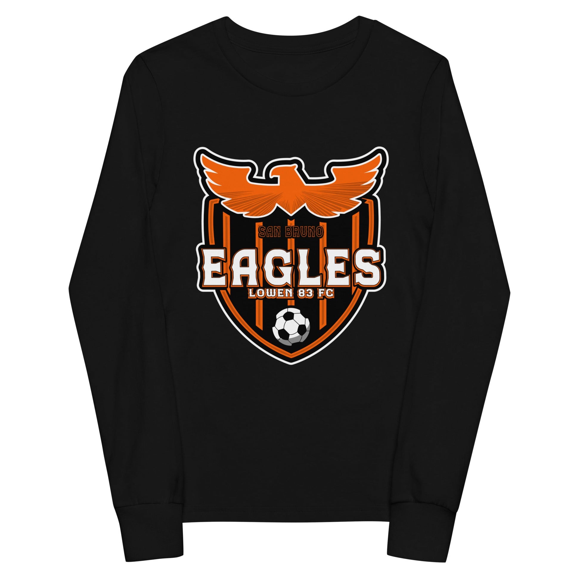 Performance | Youth Long Sleeve T-Shirt | San Bruno Eagles | Shield Logo