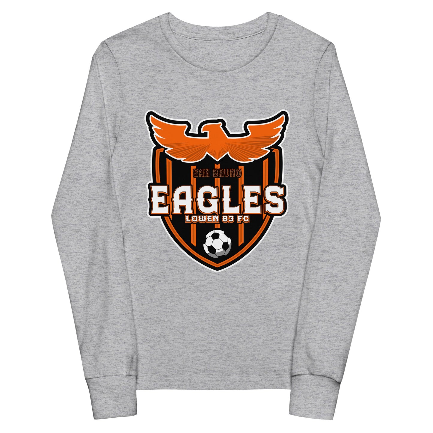 Performance | Youth Long Sleeve T-Shirt | San Bruno Eagles | Shield Logo