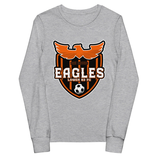 Performance | Youth Long Sleeve T-Shirt | San Bruno Eagles | Shield Logo