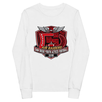 Performance | Youth Long Sleeve T-Shirt | San Diego Youth Aztecs Football 11u Air Raiders | Shield Logo