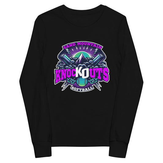 Performance | Youth Long Sleeve T-Shirt | Sand Mountain Knockouts | Ball & Bat Logo