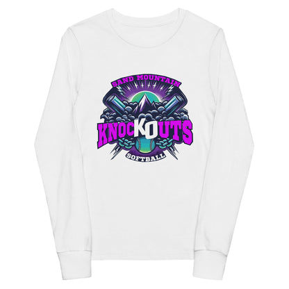 Performance | Youth Long Sleeve T-Shirt | Sand Mountain Knockouts | Ball & Bat Logo