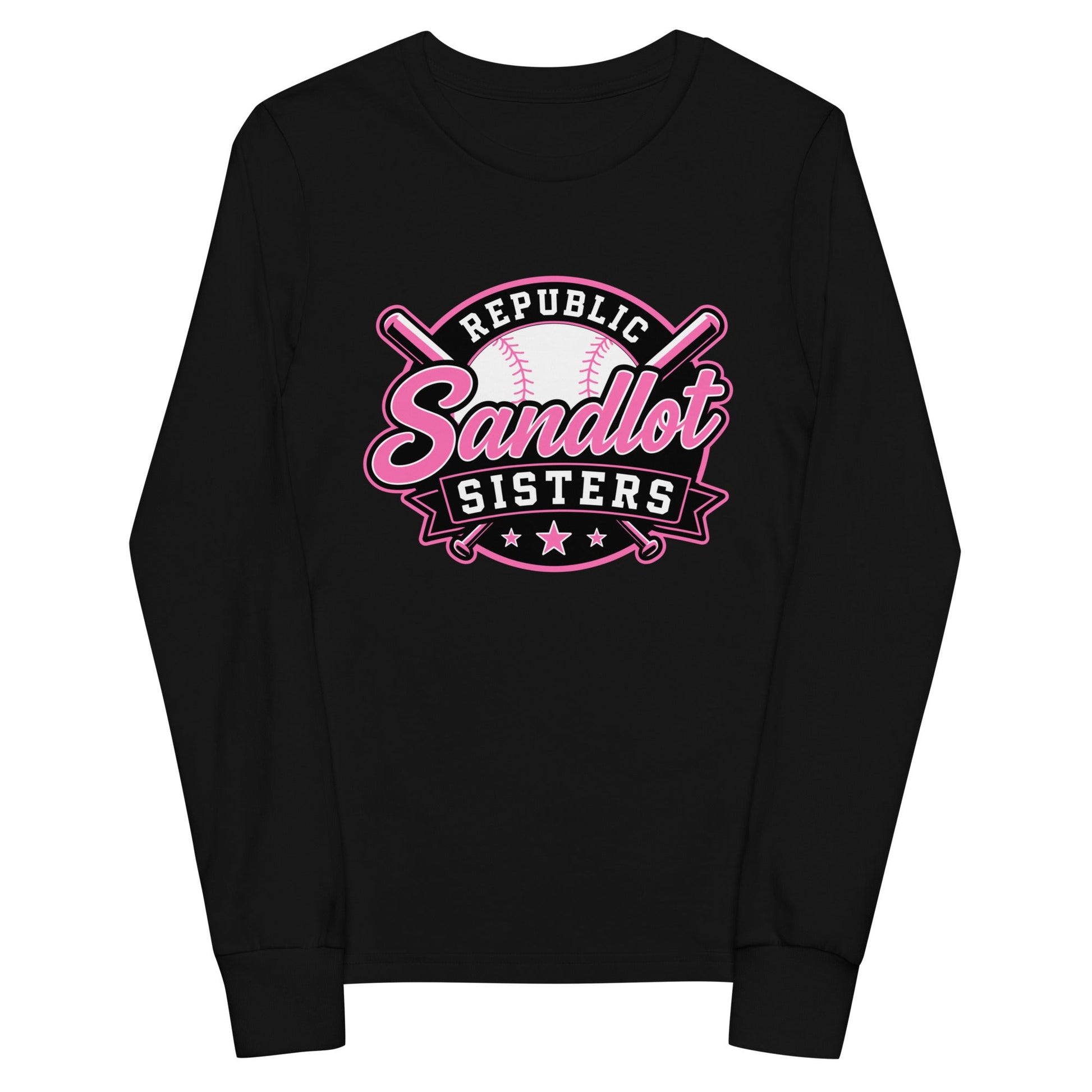 Performance | Youth Long Sleeve T-Shirt | Sandlot Sisters | Badge Logo