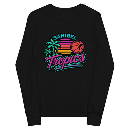 Performance | Youth Long Sleeve T-Shirt | Sanibel Tropics | Coastal Clash Logo