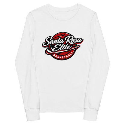 Performance | Youth Long Sleeve T-Shirt | Santa Rosa Elite | Crimson Crest Logo