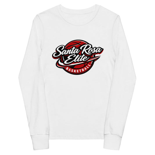 Performance | Youth Long Sleeve T-Shirt | Santa Rosa Elite | Crimson Crest Logo